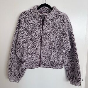 Express Lavender Sherpa Jacket